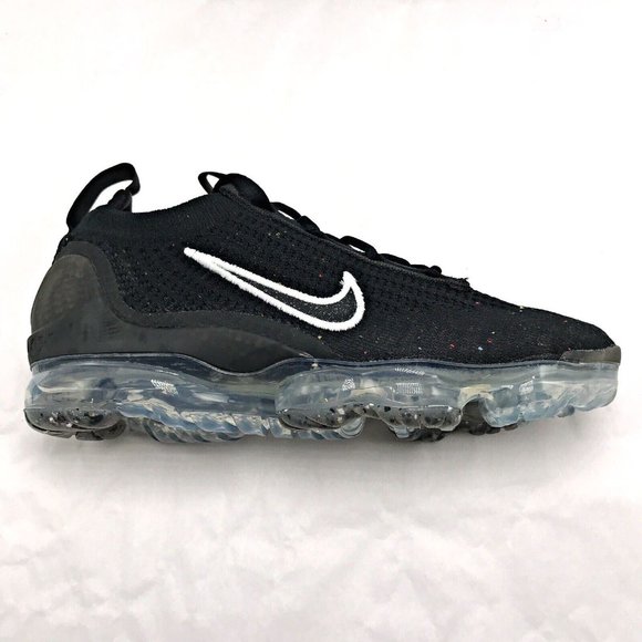 Nike Air Vapormax 2021 FK Flyknit Black Silver White DC4112-002 Womens S… - Picture 7 of 7